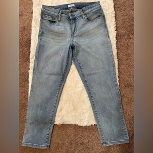 Crown & Ivy Light Blue Skinny Ankle Crop Jeans